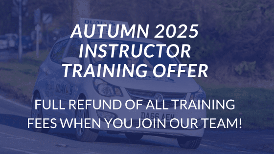 AUTUMN 2025 - Learn to be a driving instructor with Quails