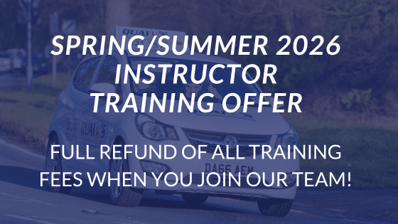 SPRING / SUMMER 2026 - Learn to be a driving instructor with Quails